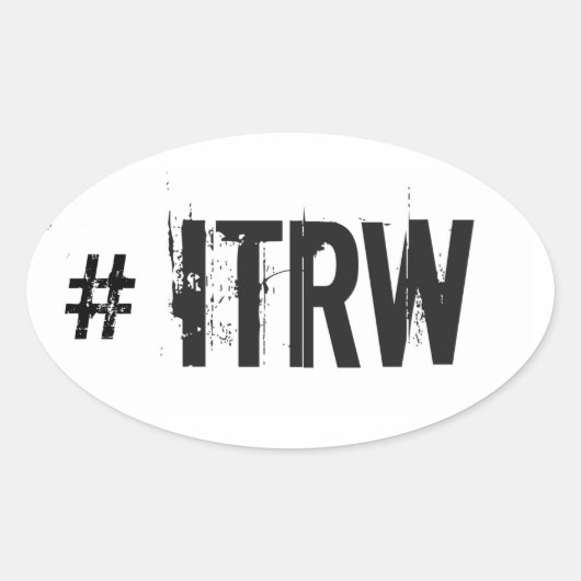 ITRW OVALE STICKER (Voorkant)