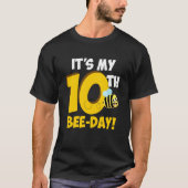 It's 10th Bee Day Honey Beekeeper Apiary Beekeepin T-shirt (Voorkant)