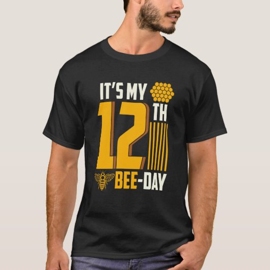 It's 12th Bee Day Honey Beekeeper Apiary Beekeepin T-shirt (Voorkant)