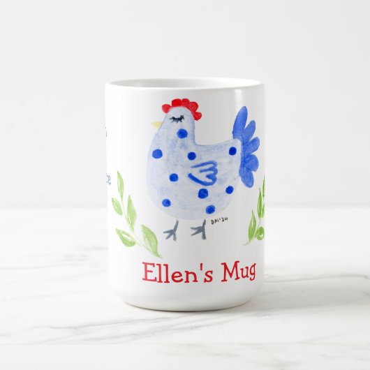 It's 5 pm Somewhere 8 am Here Need Coffee Blue Hen Koffiemok (Center)