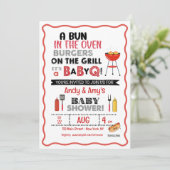 It's a Baby Q for One Invitation Kaart (Staand voorkant)