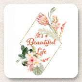 It's a Beautiful Life Coaster Set Bier Onderzetter (Voorkant)