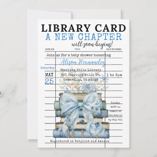 It's a BOY! A New Chapter Begins Invitation (Devant)