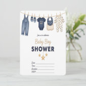 It's a Boy Baby Shower Invitation  (Debout devant)
