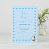 It's a Boy Baby Shower Invitation (Debout devant)
