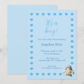 It's a Boy Baby Shower Invitation (Devant / Derrière)