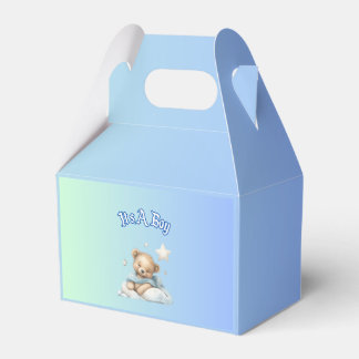 "It's a Boy" Baby shower Party Decor - Teddy Bear  Bedankdoosjes