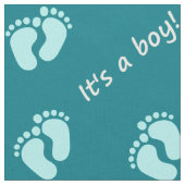 It's a boy! Kindermotive Babyfüße Baby blau türkis Stof (Close Up)