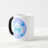 "It's a Boy!" Magic Heat-Reveal Mug – PC design (Devant gauche)