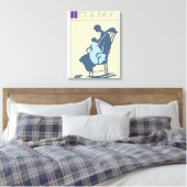 <It's a Boy>van Steve Collier Canvas Afdruk (Insitu (Slaapkamer))