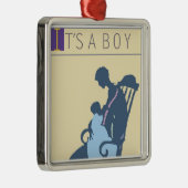 <It's a Boy>van Steve Collier Metalen Ornament (Rechts)