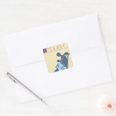 <It's a Boy>van Steve Collier Vierkante Sticker (Envelop)