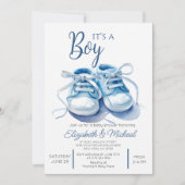 Its A Boys Theme Baby Shower Invitation (Devant)
