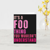 It's A Foo Thing You Wouldn't Understand Foo Kaart (Gele Bloem)