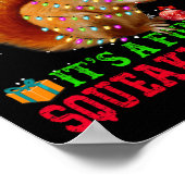 It's A Fun Squeaky Sound Christmas Squirrel  Poster (Hoek)