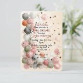 It's A Girl Baby Shower Invitation (Debout devant)