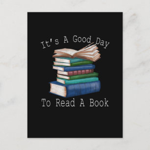 It's a Good Day To Read Funny Book Reading Bookwor Briefkaart