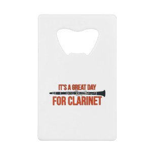 It's A Great Day for Clarinet Kredietkaart Flessenopener