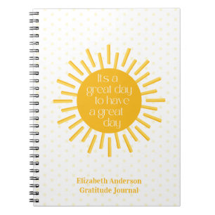 It's a Great Day Sun Gratitude Journal Notitieboek