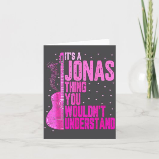 It's A Jonas Thing You Wouldn't Understand Jonas F Kaart (Voorkant)