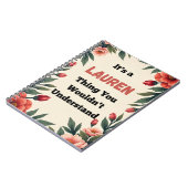 It's a Lauren Thing You Wouldn't Understand Notitieboek (Linkerzijde)