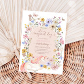 It's A Magical Day Wildflower Birthday Invitation Kaart