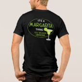 Its A Margarita Thing Mixologist Cocktail Tri-Blend Shirt (Achterkant)