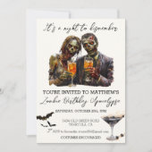 It's A Night To Dismember Halloween Zombie  Kaart (Voorkant)