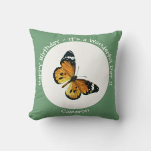 It's a Plain Tiger / African Queen Butterfly Party Kussen