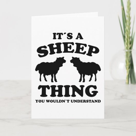 Its A Sheep Thing Design Sheeps Lamb Farmer Gift Kaart (Voorkant)