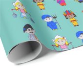 It's a small world cadeaupapier (Rol Hoek)