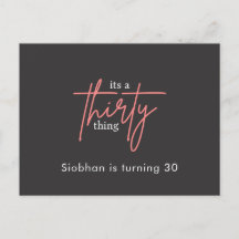 its a thirty thing 30th birthday elegant stylish