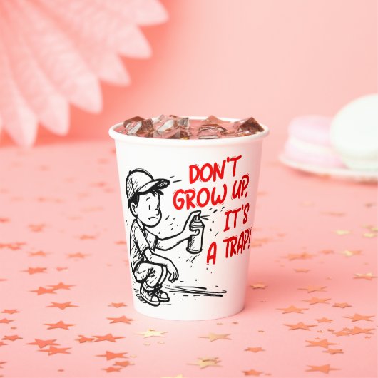 It's a trap papieren bekers (Insitu)