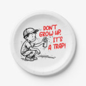 It's a trap papieren bordje (Voorkant)