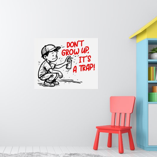 It's a trap poster (Kinderkamer 1)