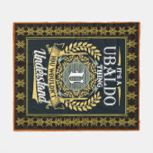 It's A Ubaldo Thing You Couldn't Understand Fleece Deken (Voorkant (Horizontaal))