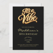 It's a Vibe 30th Birthday Invitation Kaart (Voorkant)
