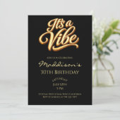 It's a Vibe 30th Birthday Invitation Kaart (Staand voorkant)