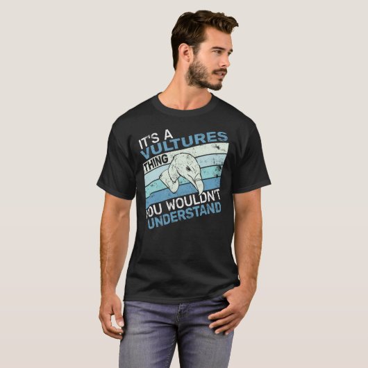 it's a Vultures Thing Birdwatching retro Carrion S T-shirt (Voorkant volledig)