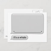 its a whale briefkaart (Voorkant / Achterkant)