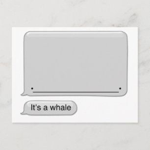 its a whale briefkaart