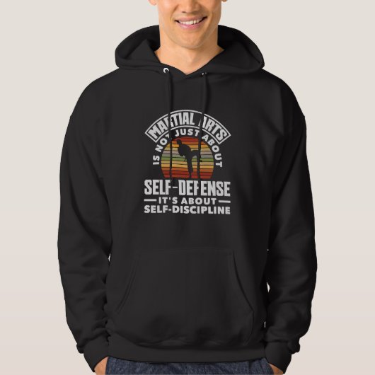 It's About Self Discipline Karate Jiu Jitsu  2 Hoodie (Voorkant)