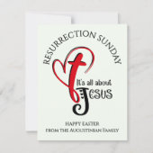 IT'S ALL ABOUT JESUS Christian Easter Kaart (Voorkant)