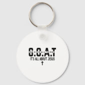 It's All About Jesus Make Heaven Crowded God Over Sleutelhanger (Voorkant)