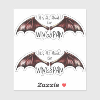 It's All About The Wingspan 2pack Sticker