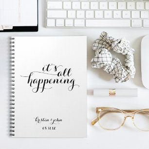 It's All Happening Wedding Planning Journal Notitieboek