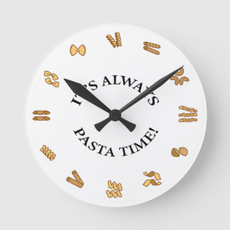 "It's Always Pasta Time" Wall Clock Ronde Klok