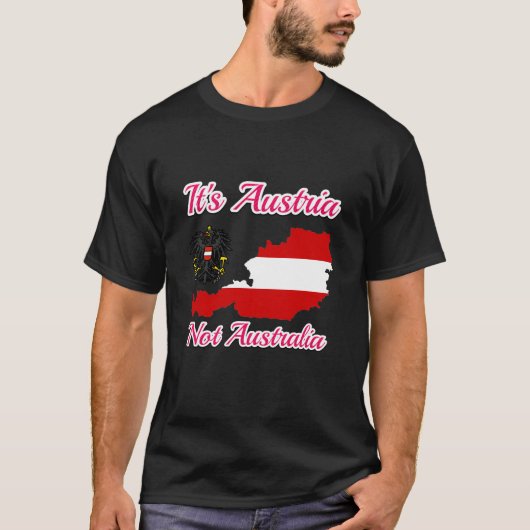 It's Austria not Australia, Austria no Australia T-shirt (Voorkant)