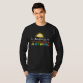 It's Beautiful Day For Learning Retro Teacher Stud T-shirt (Voorkant volledig)