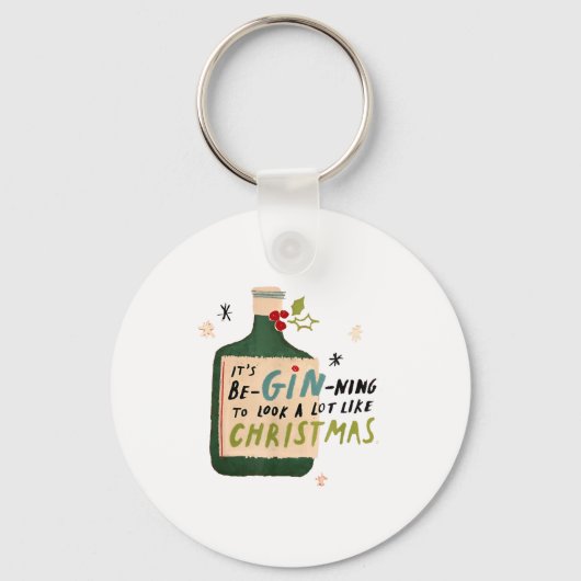 It's Beginning To Look A Lot Like Tails Funny Chri Sleutelhanger (Voorkant)